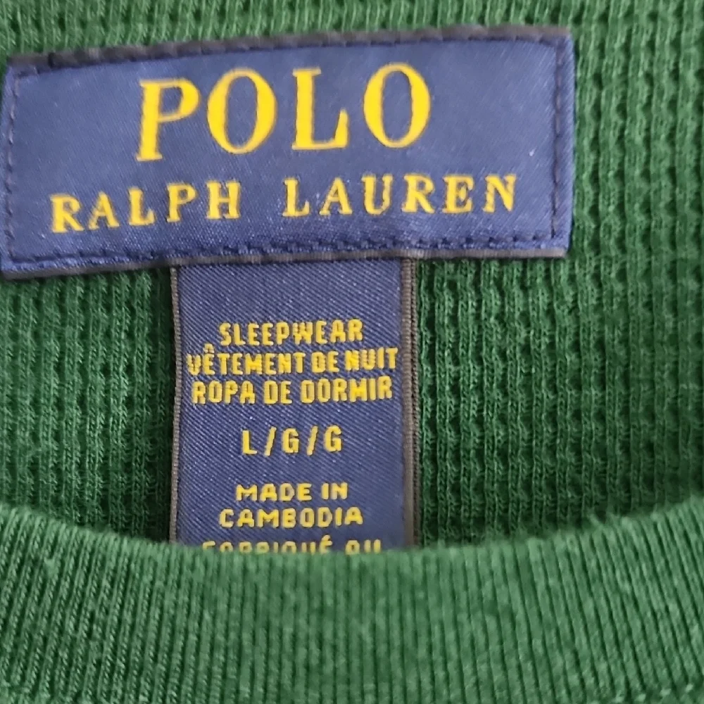 Polo Ralph Lauren Green Long Sleeve Crewneck Shirt – Classic Logo Tee